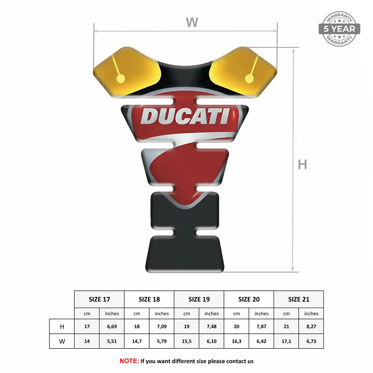 Ducati Tank Pads Fuse Motorcycle Prime Quality