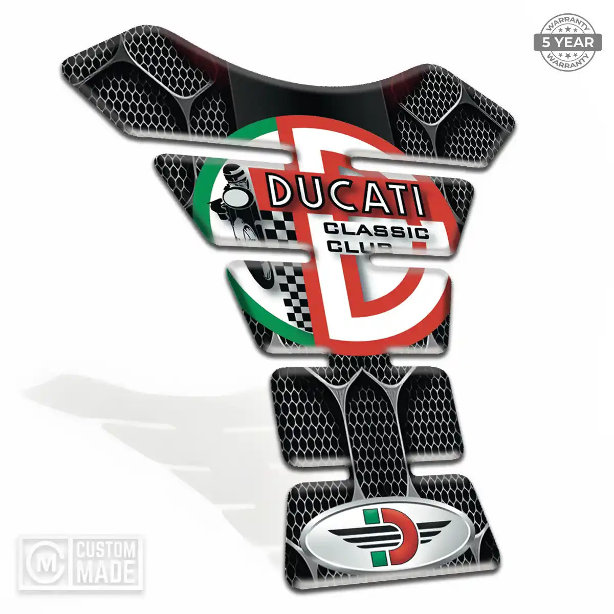 Ducati Tank Pads Fuse Motorcycle Signature Grade