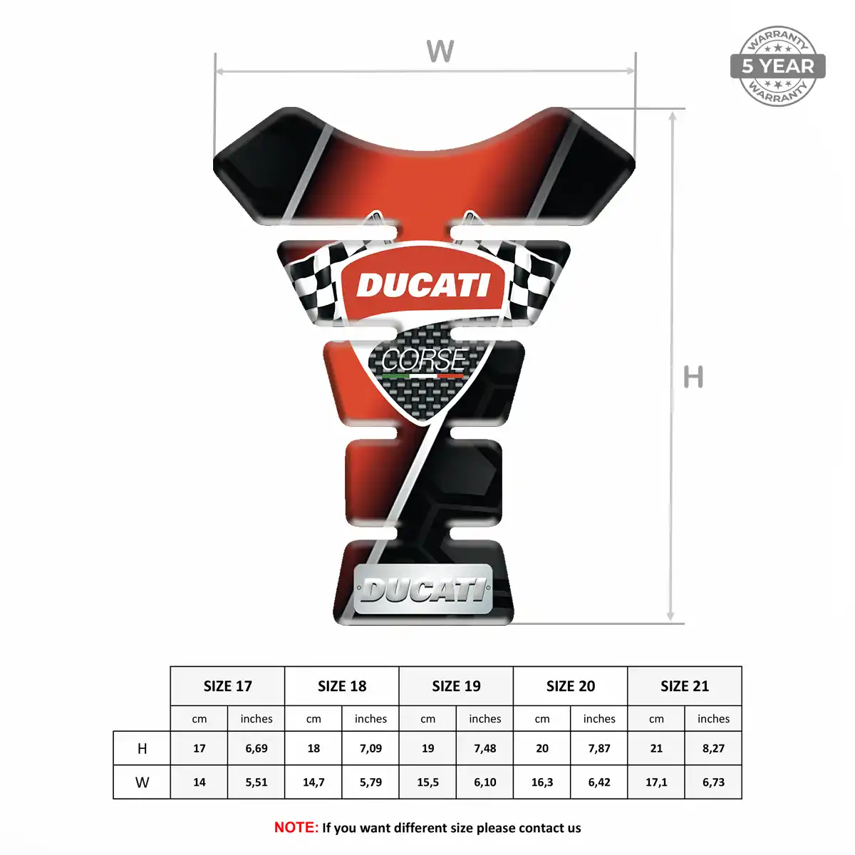 Ducati Tank Pads Fuse Motorcycle Superior Craft