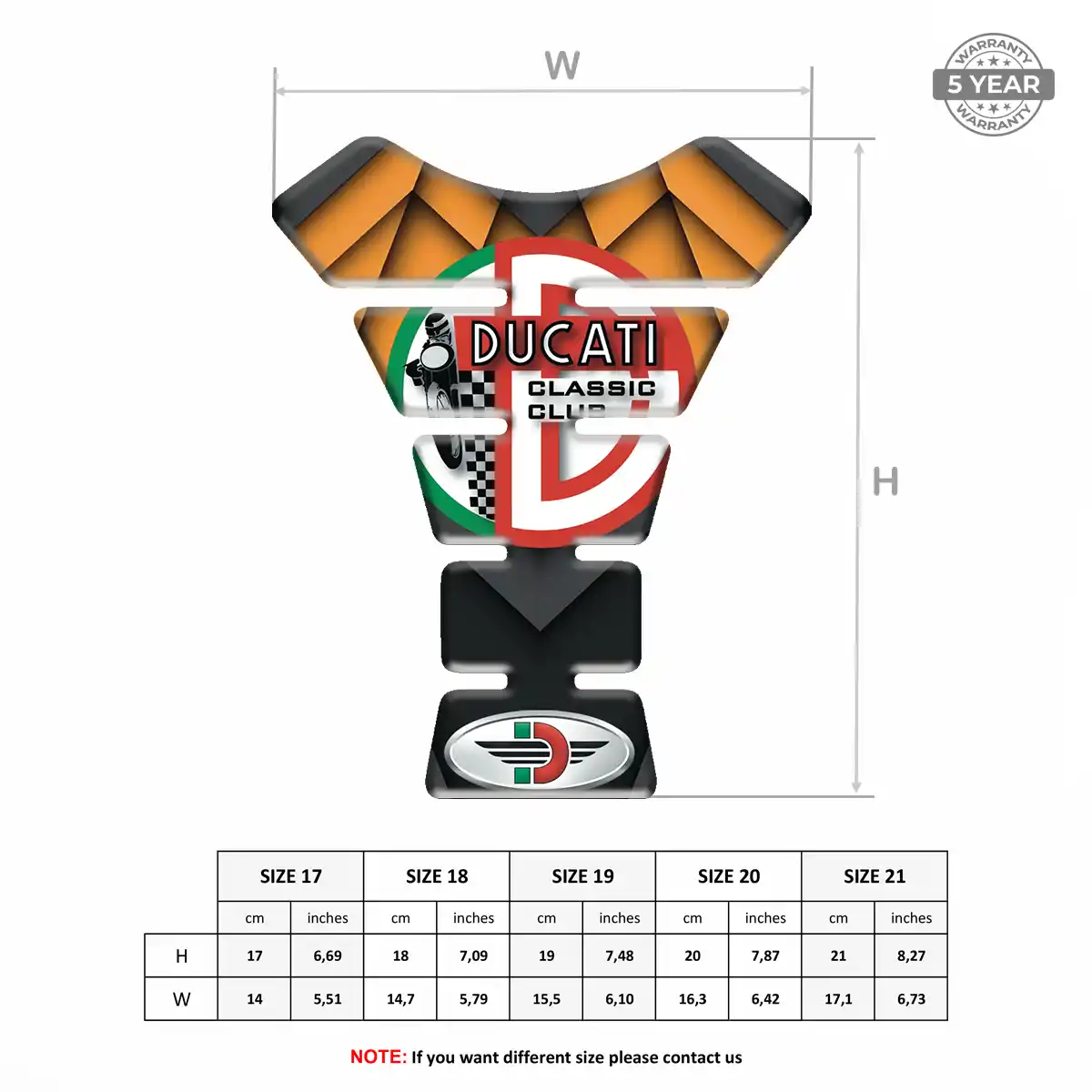 Ducati Tank Pads Fuse Signature Grade