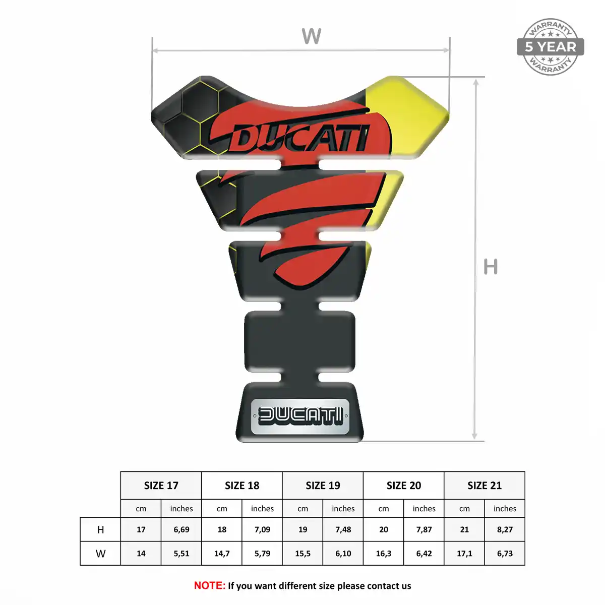 Ducati Tank Pads Guards Elite Finish
