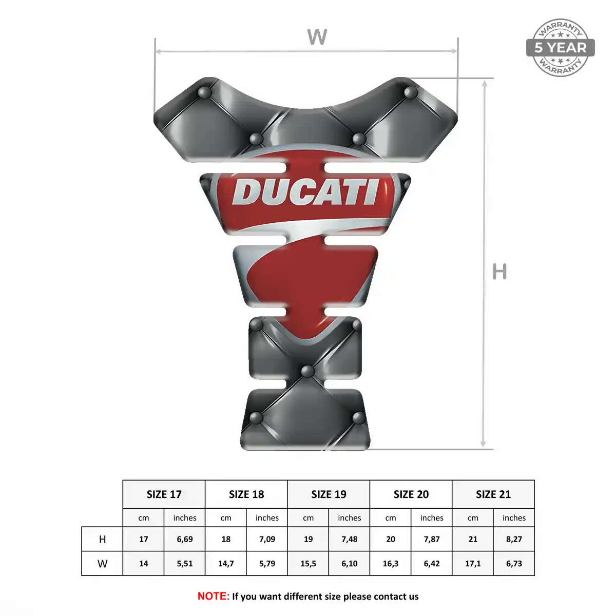 Ducati Tank Pads Guards Motorbike Exclusive Series
