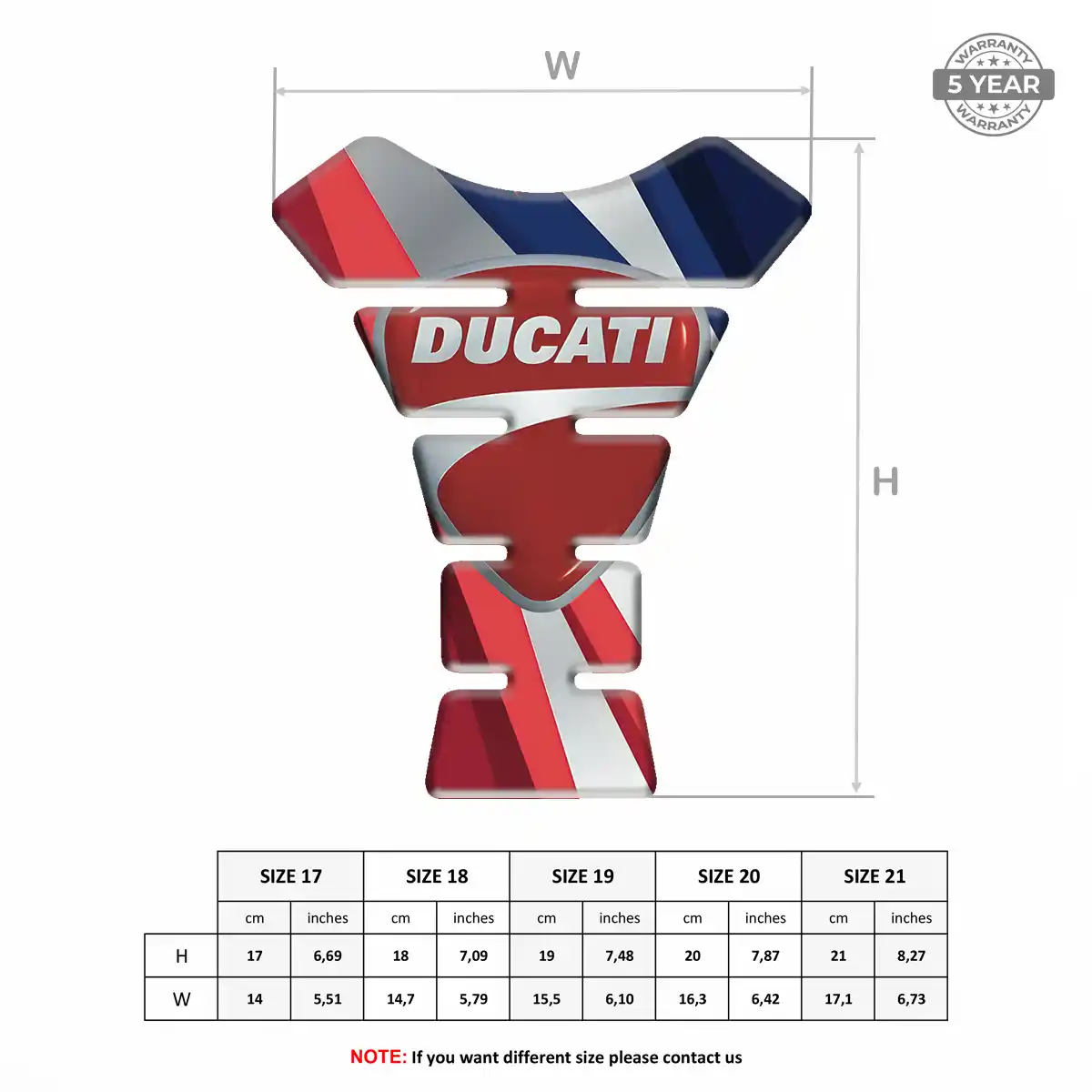 Ducati Tank Pads Guards Motorcycle Elite Finish