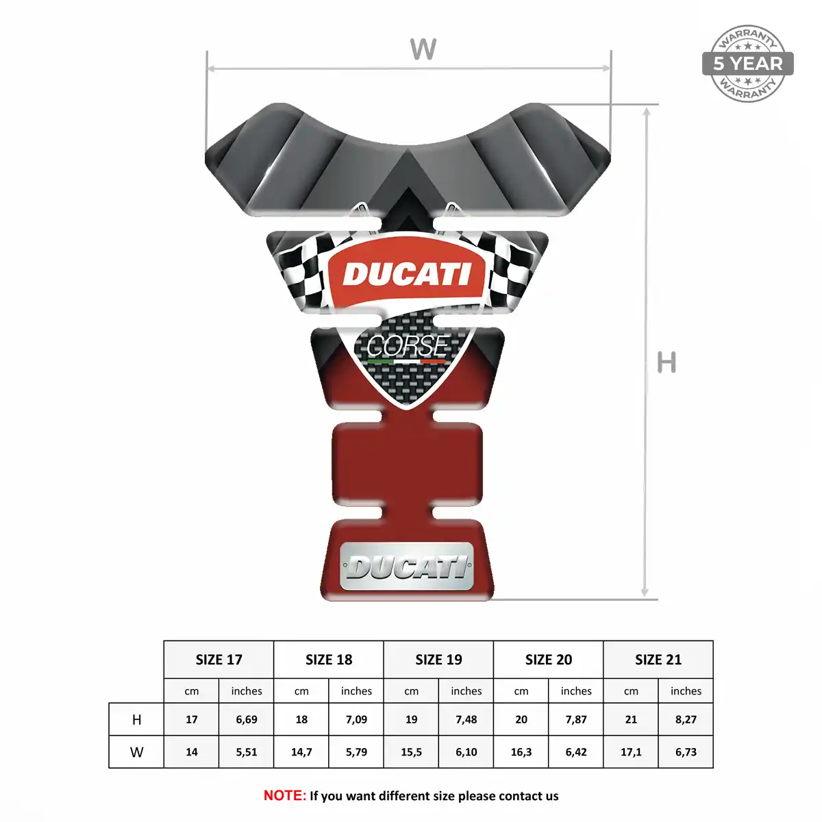 Ducati Tank Pads Guards Motorcycle Exclusive Series