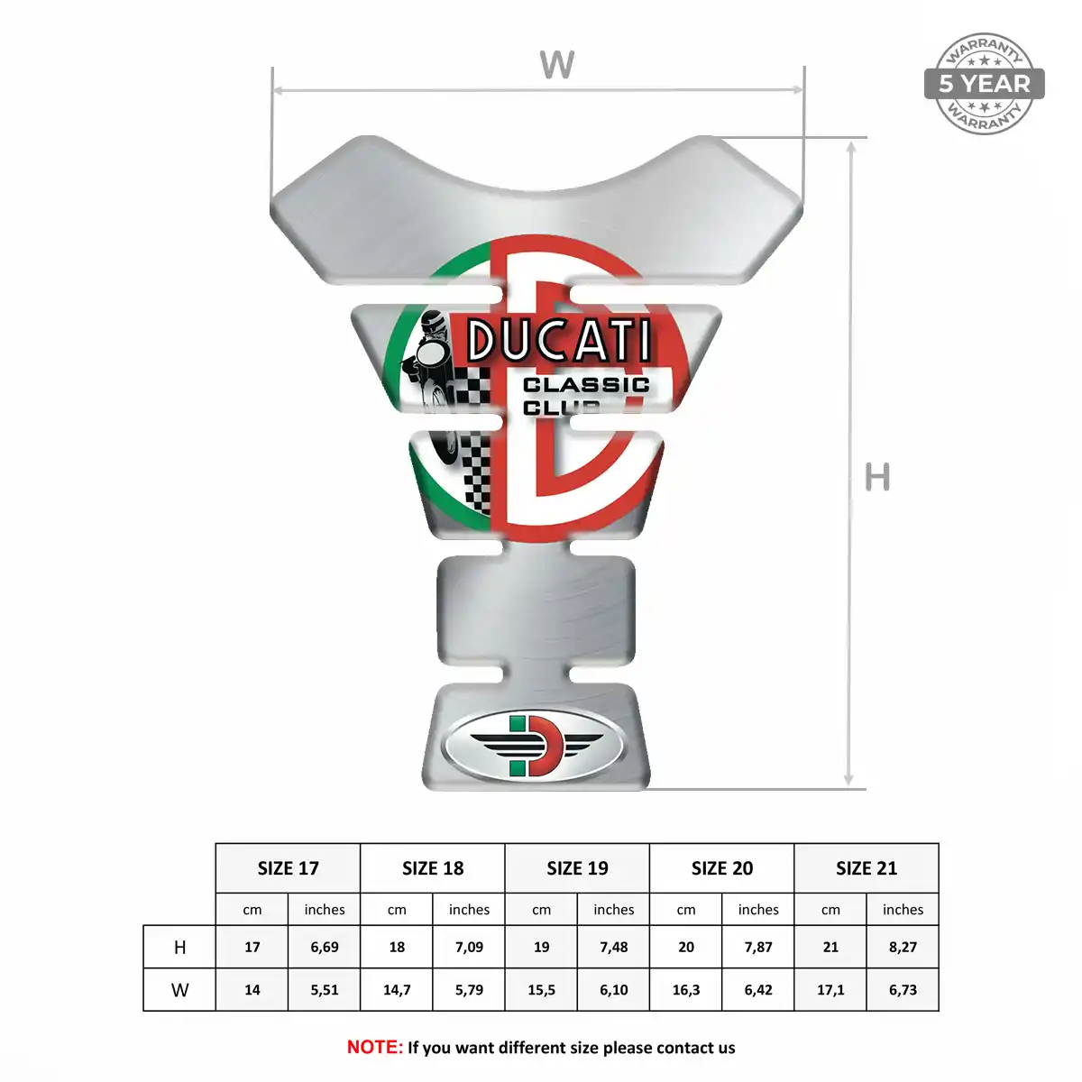 Ducati Tank Pads Guards Prestige Line