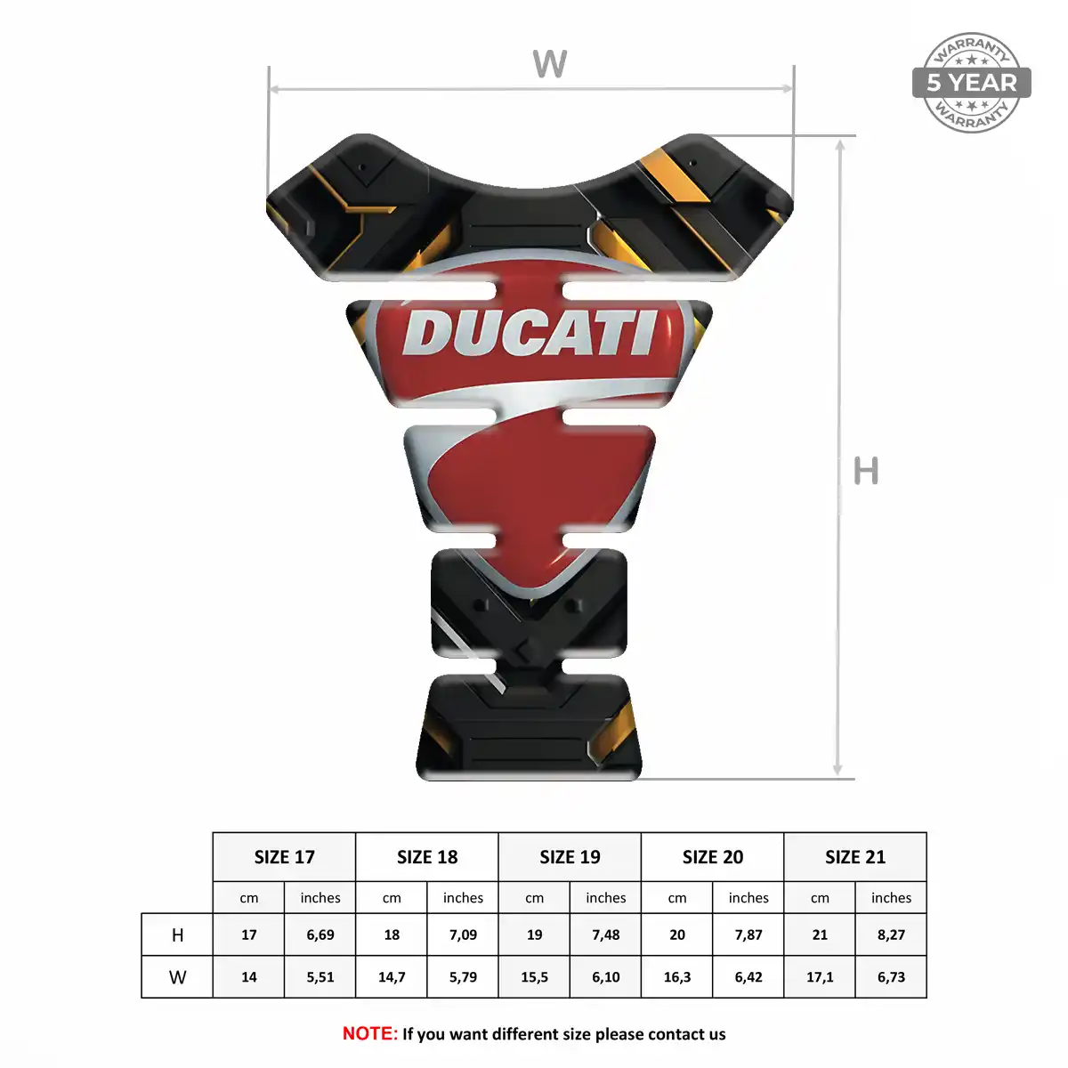 Ducati Tank Pads Guards Signature Grade