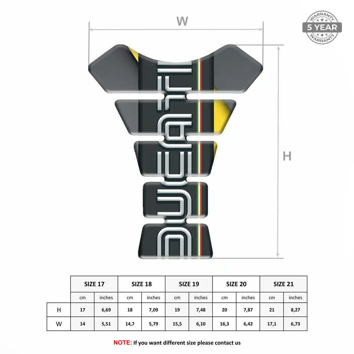 Ducati Tank Pads Motorbike Elite Finish