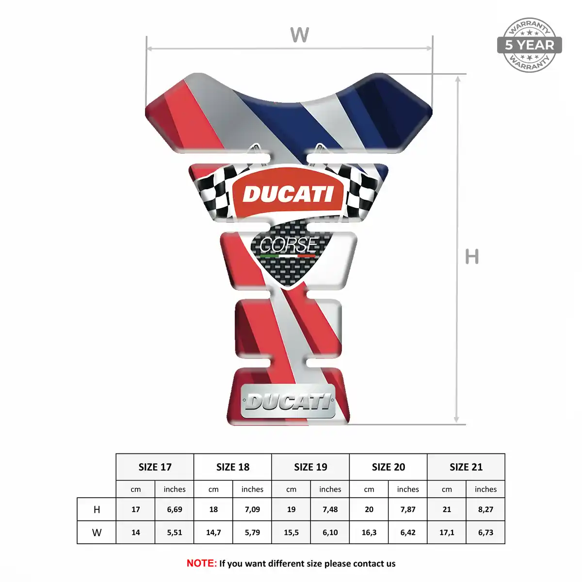 Ducati Tank Pads Motorbike Exclusive Series