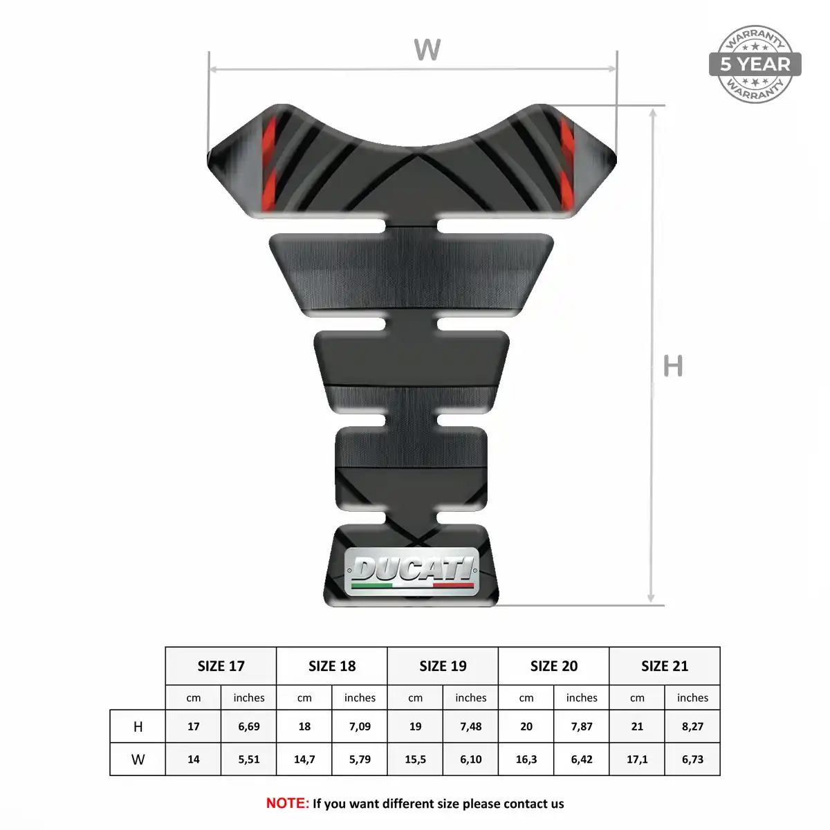 Ducati Tank Pads Motorbike Superior Craft