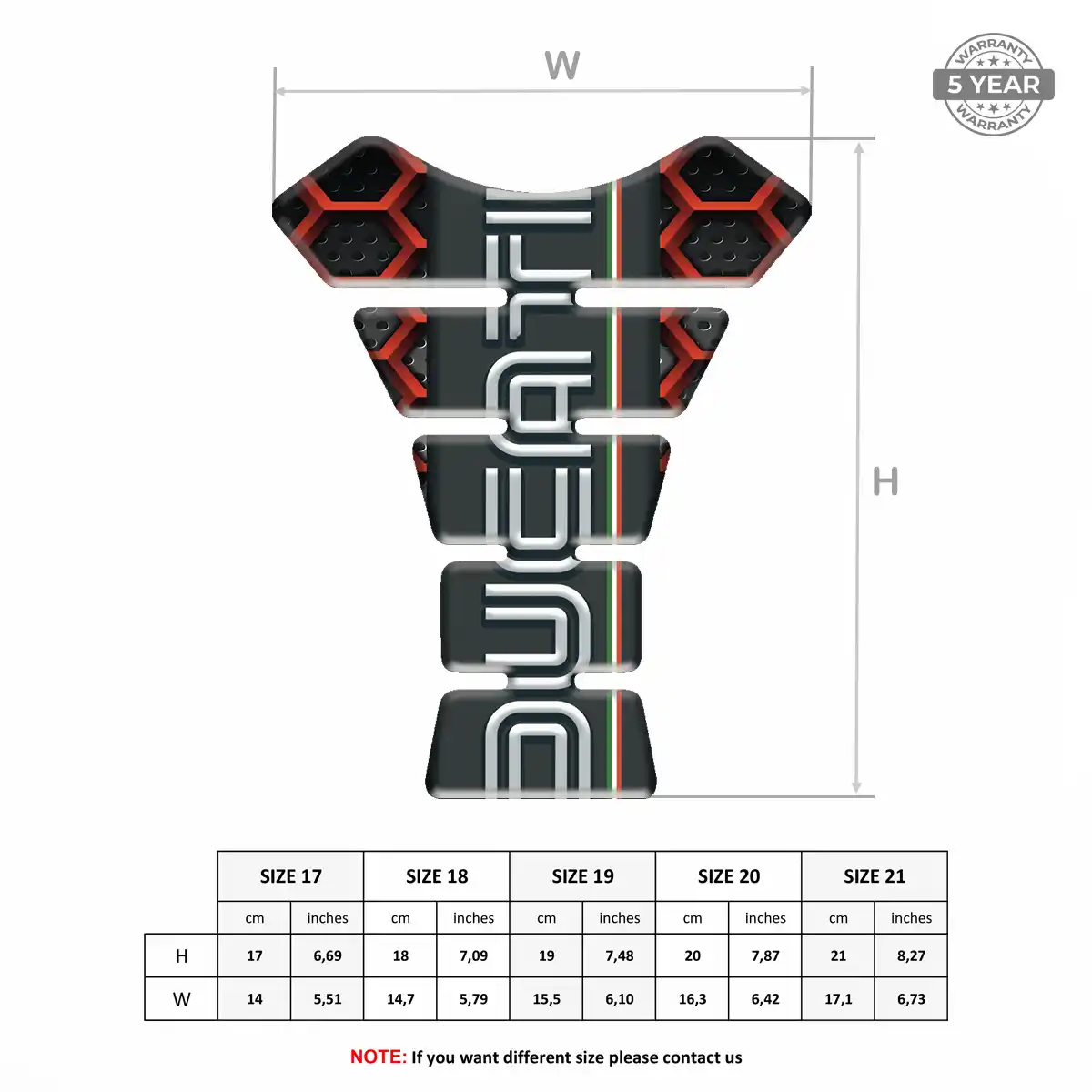 Ducati Tank Pads Motorcycle Noble Edition