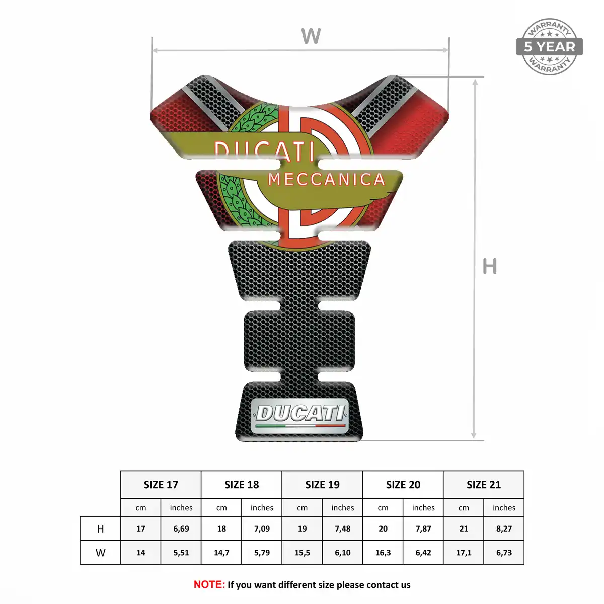 Ducati Tank Pads Opulent Line