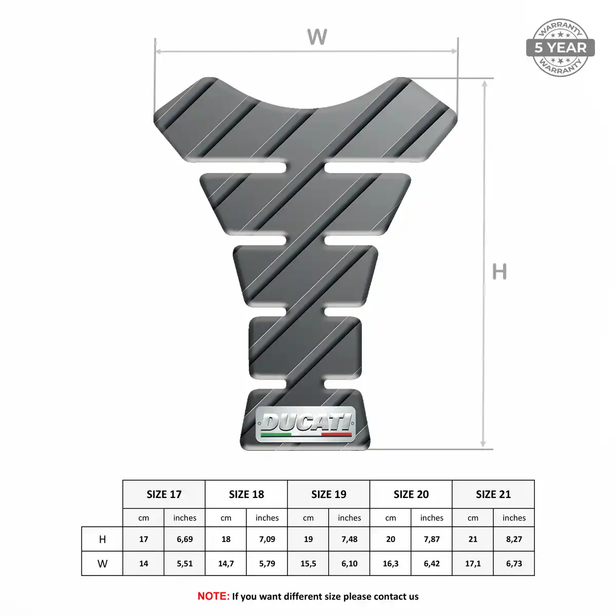 Ducati Tank Pads Protector Motorbike Refined Design
