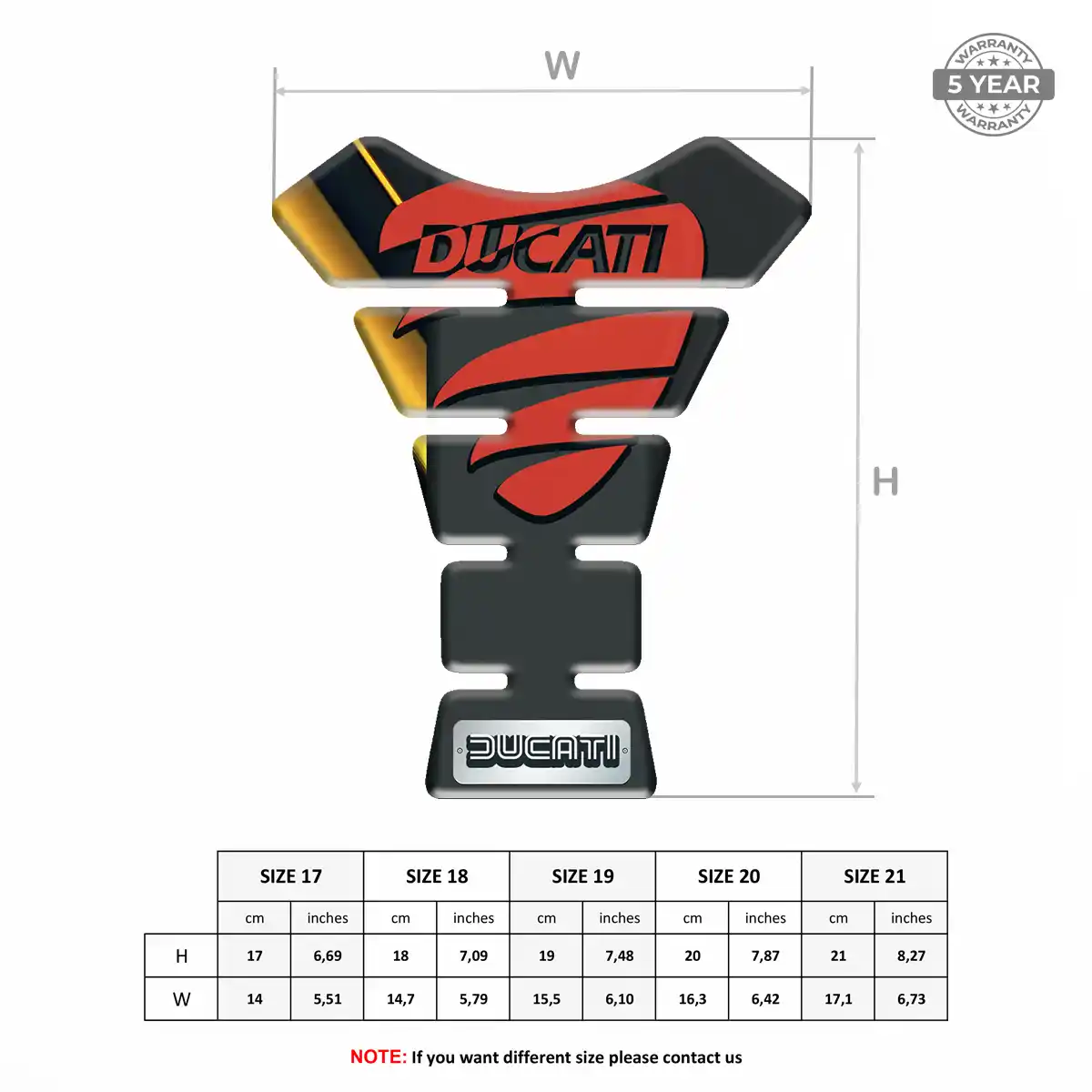 Ducati Tank Pads Protector Motorcycle Exclusive Series