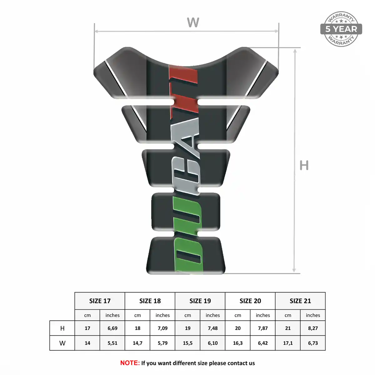 Ducati Tank Pads Protector Motorcycle Noble Edition