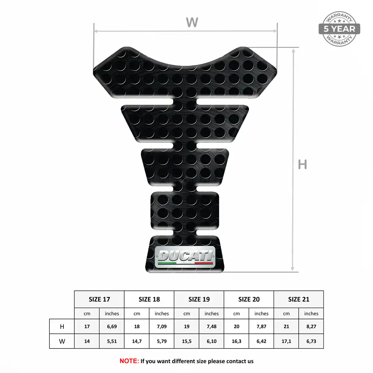 Ducati Tank Pads Protector Motorcycle Prime Quality