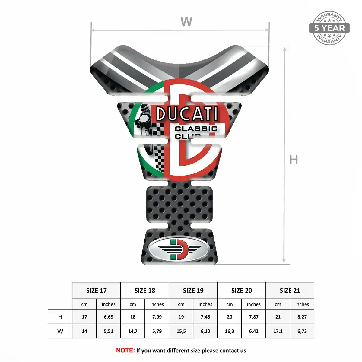Ducati Tank Pads Protector Motorcycle Refined Design