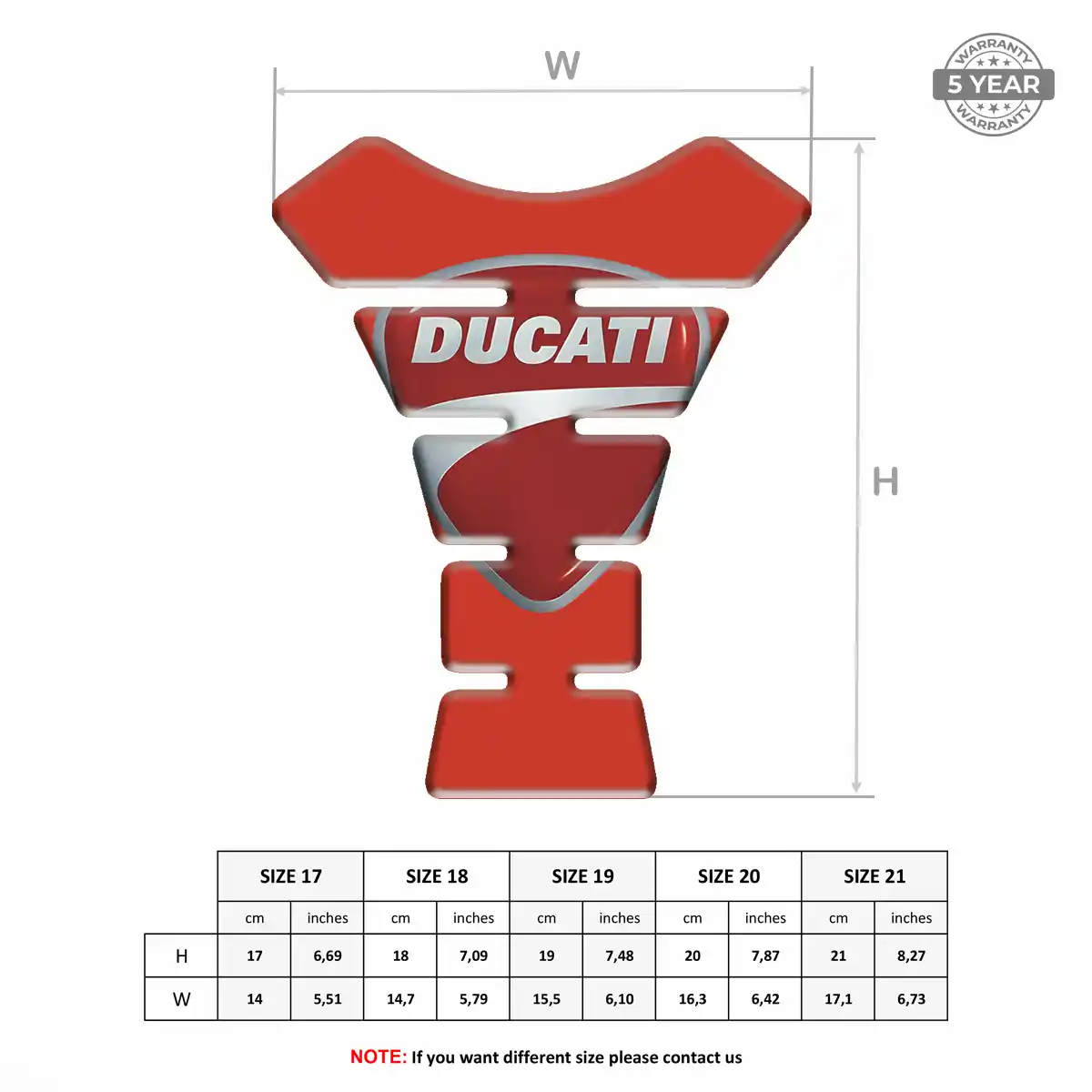 Ducati Tank Pads Protector Motorcycle Signature Grade