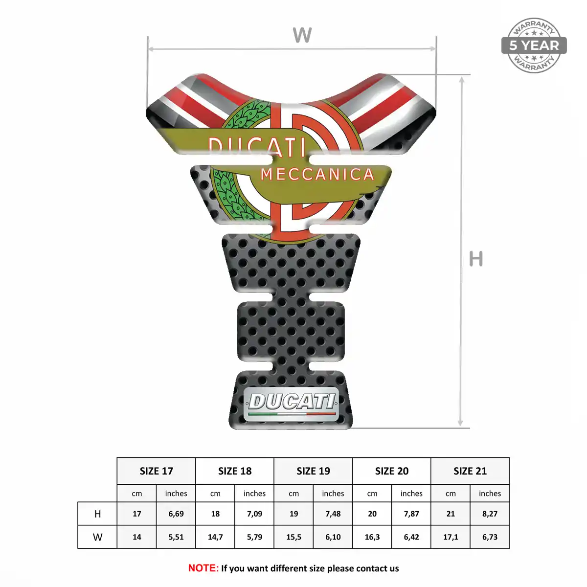 Ducati Tank Pads Protector Noble Edition