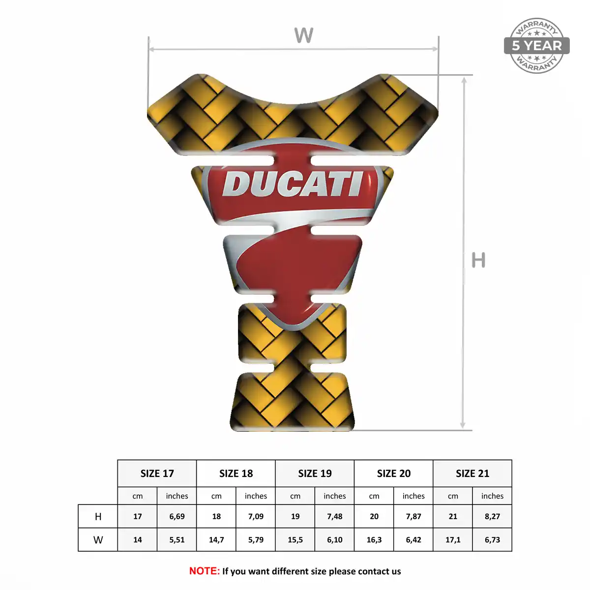 Ducati Tank Protector Fuse Motorbike Deluxe Edition