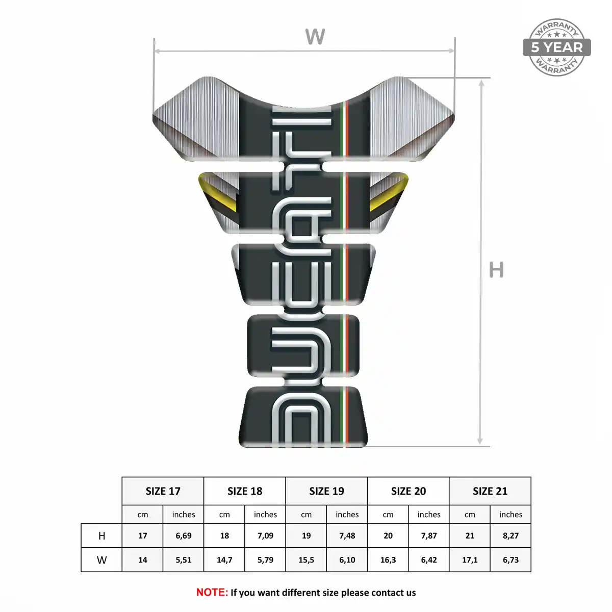 Ducati Tank Protector Fuse Motorbike Sleek Style