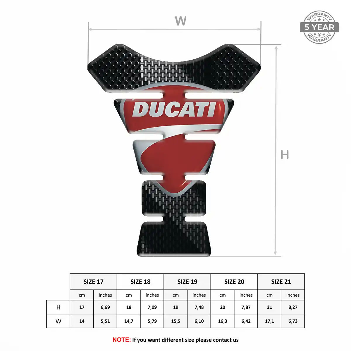 Ducati Tank Protector Fuse Motorcycle Elite Edition