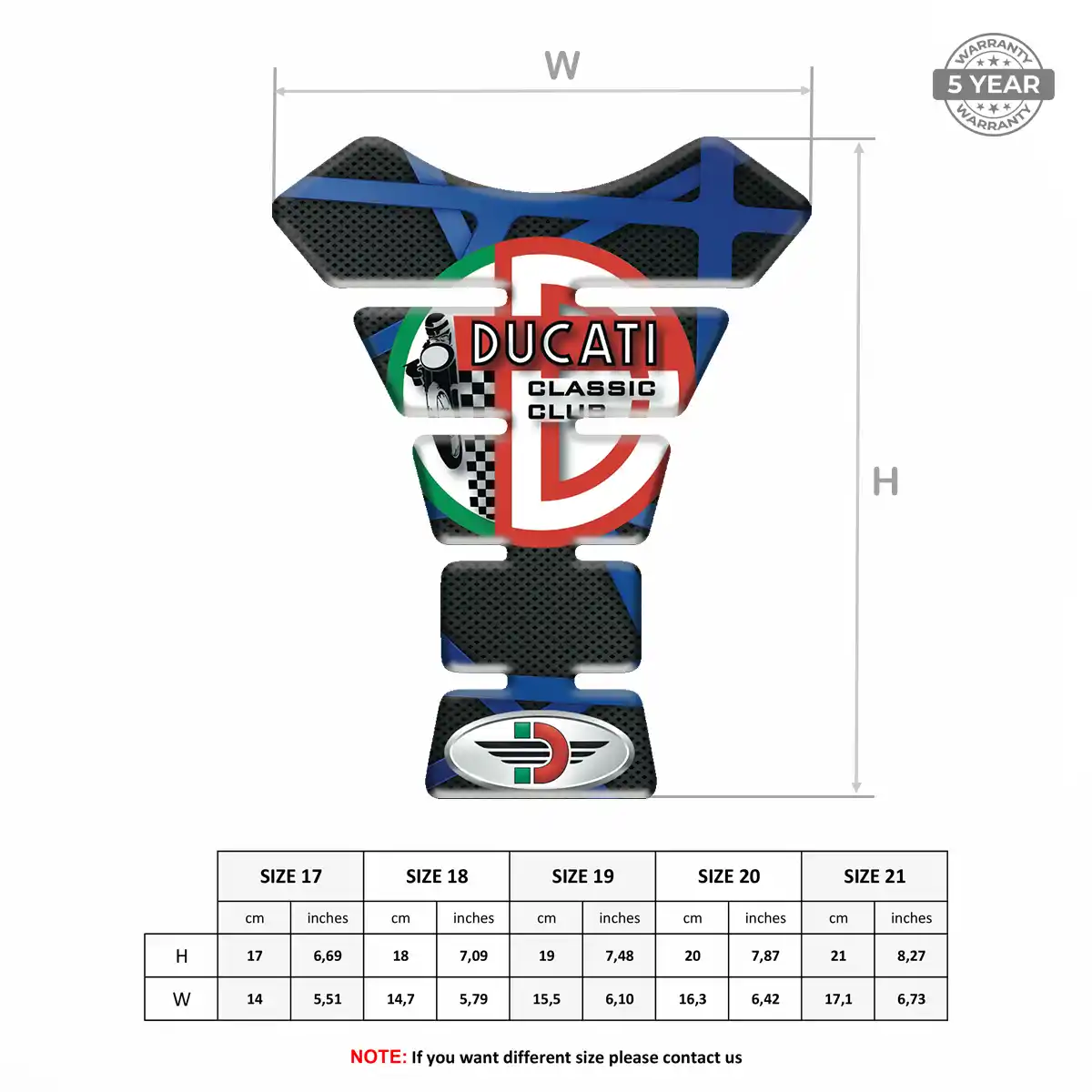 Ducati Tank Protector Fuse Motorcycle Exclusive Series