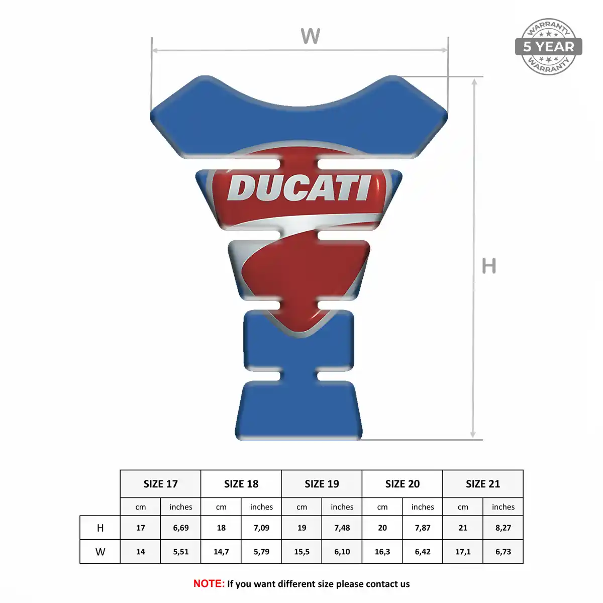 Ducati Tank Protector Fuse Prime Quality