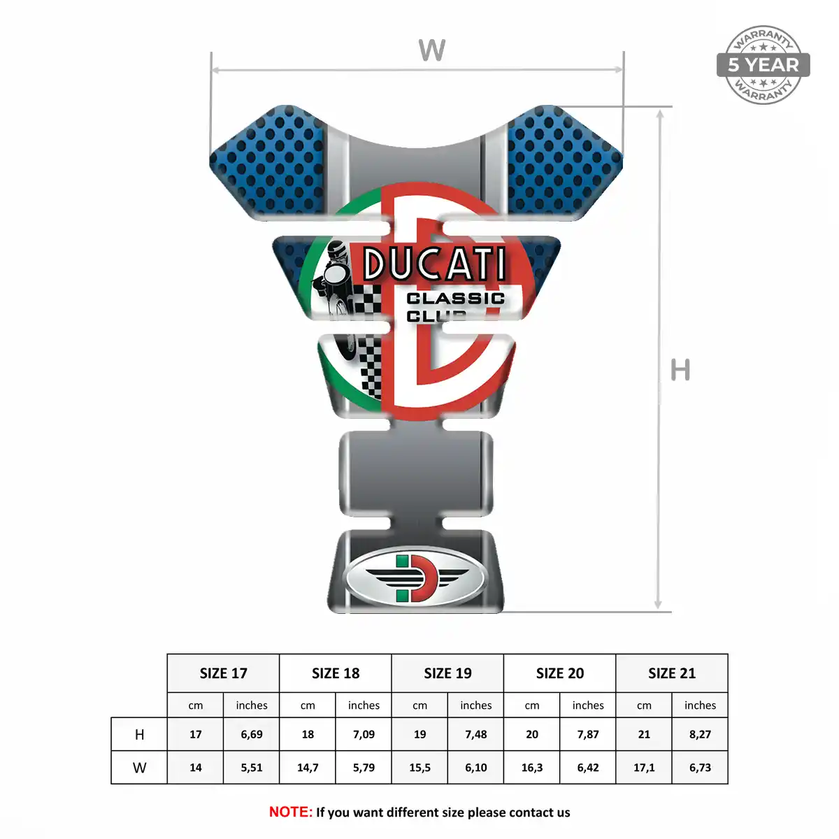 Ducati Tank Protector Fuse Signature Grade