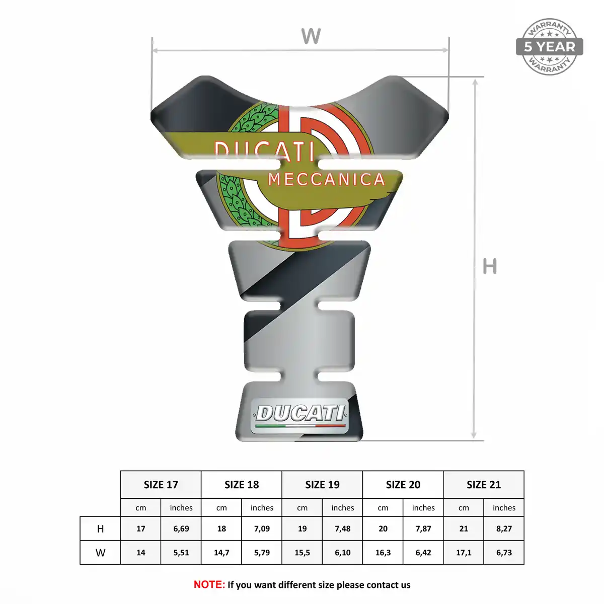 Ducati Tank Protector Fuse Superior Craft