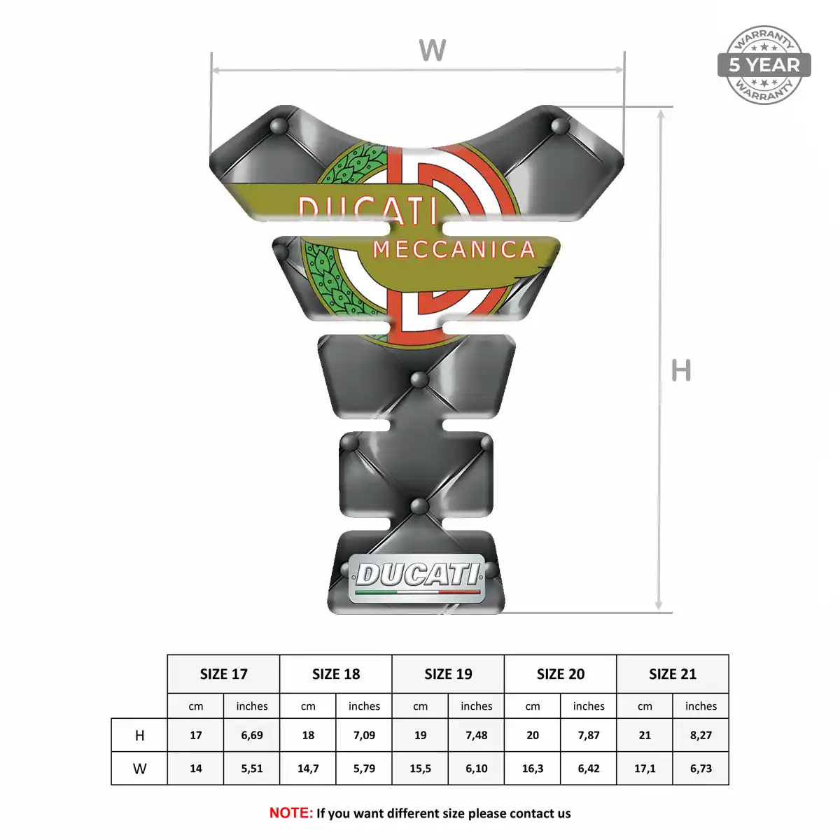 Ducati Tank Protector Guard Motorbike Elite Edition