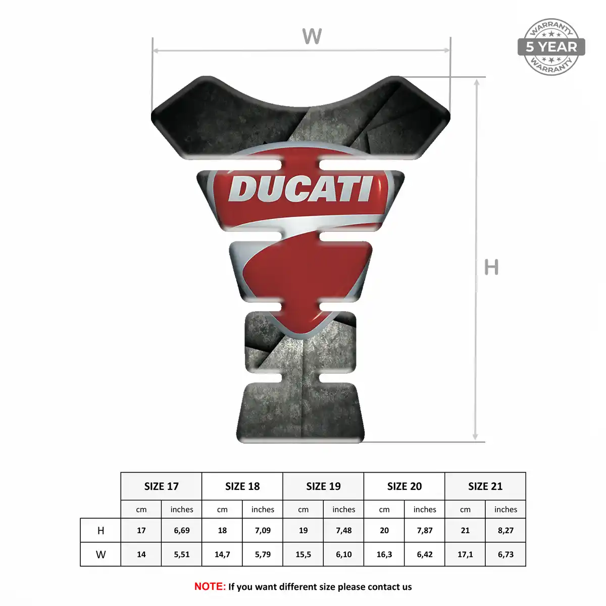 Ducati Tank Protector Guard Motorbike Prestige Line