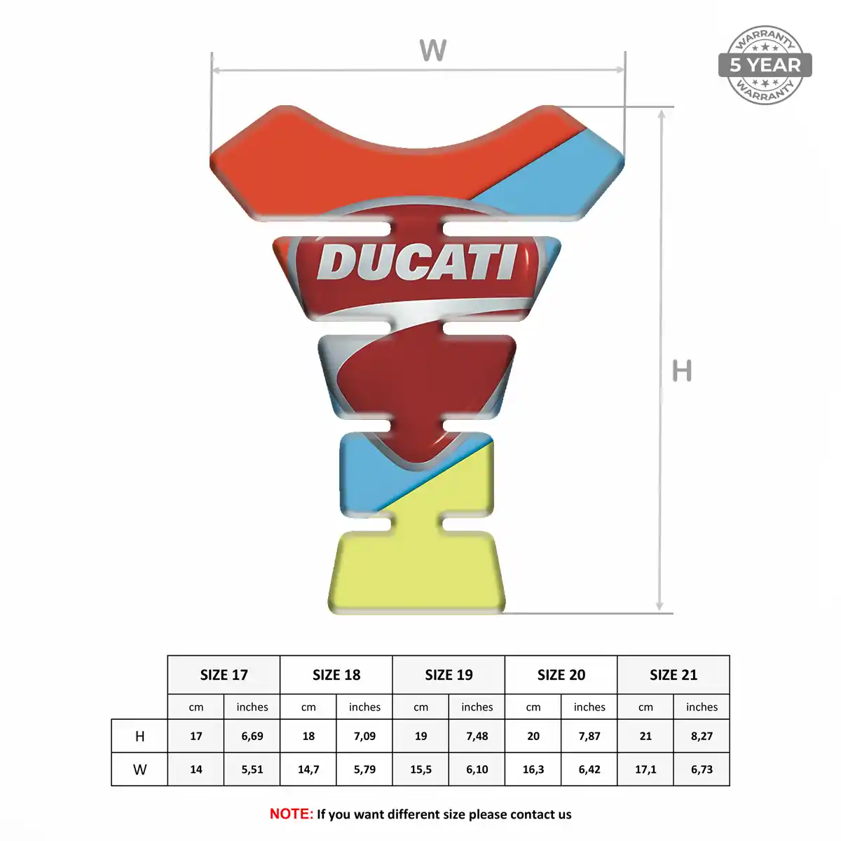 Ducati Tank Protector Guard Motorbike Superior Craft