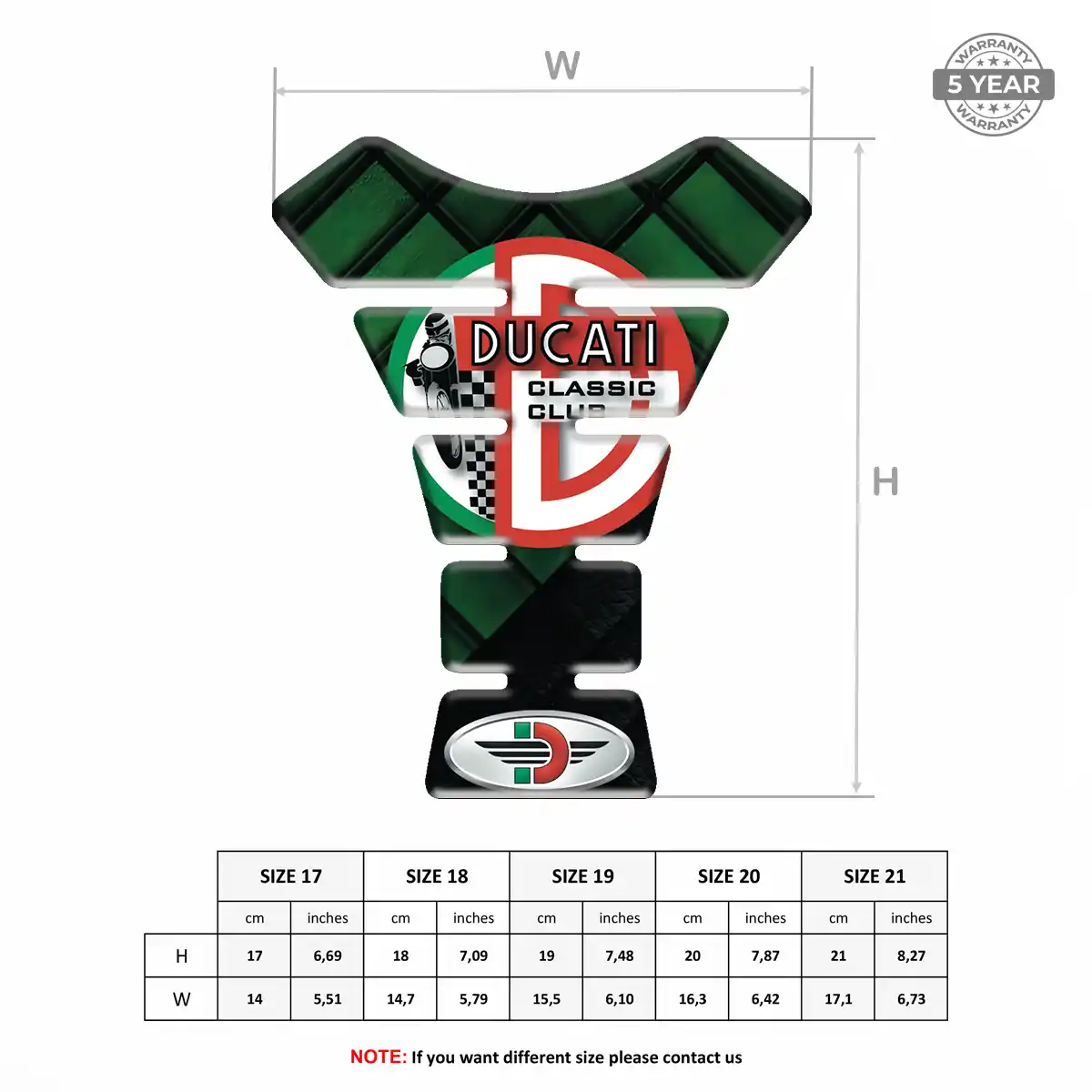 Ducati Tank Protector Guard Motorcycle Elite Edition
