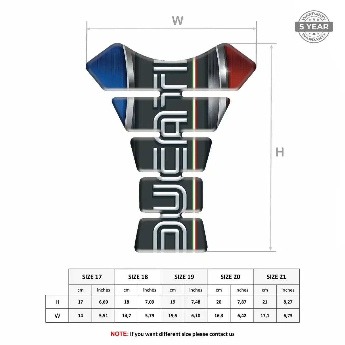 Ducati Tank Protector Guard Motorcycle Elite Finish