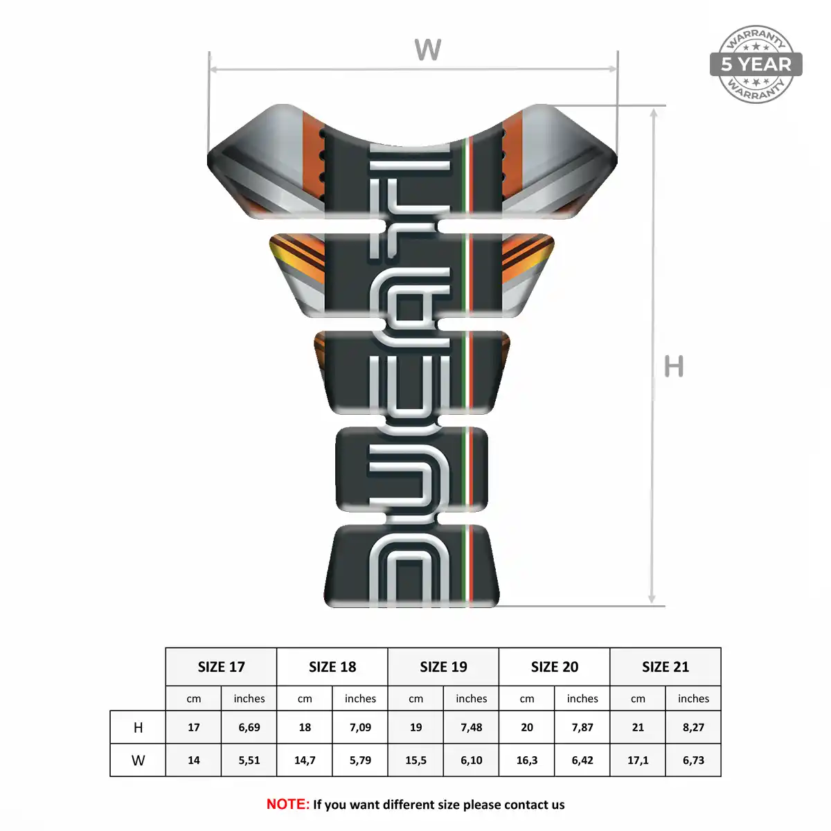Ducati Tank Protector Guard Motorcycle Signature Grade