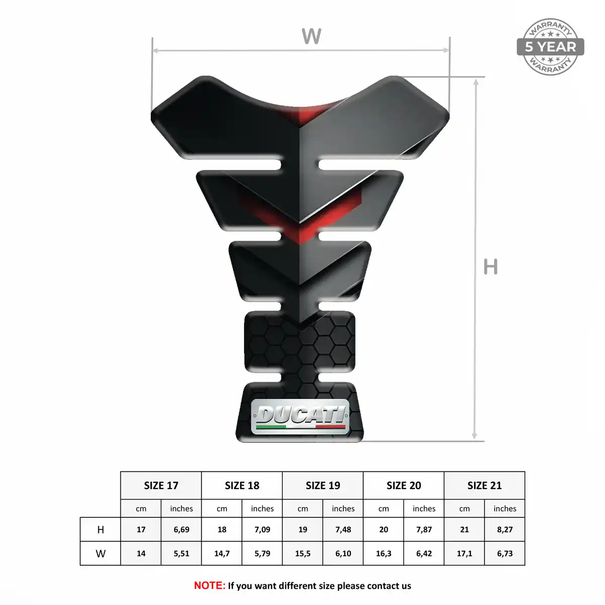 Ducati Tank Protector Guard Opulent Line