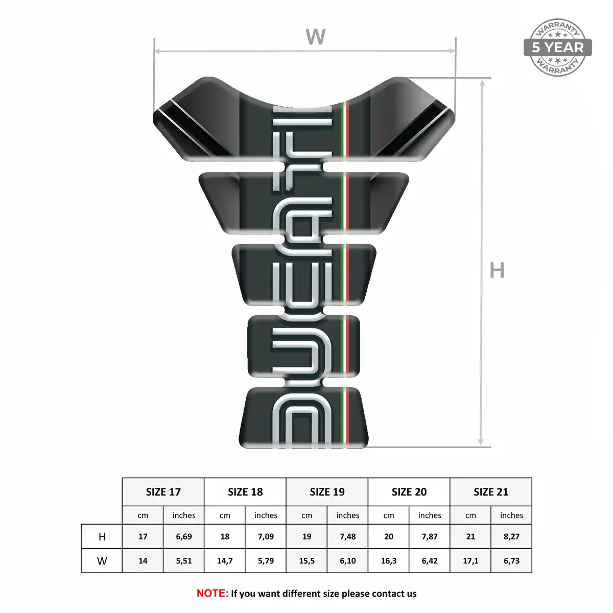 Ducati Tank Protector Guard Sleek Style