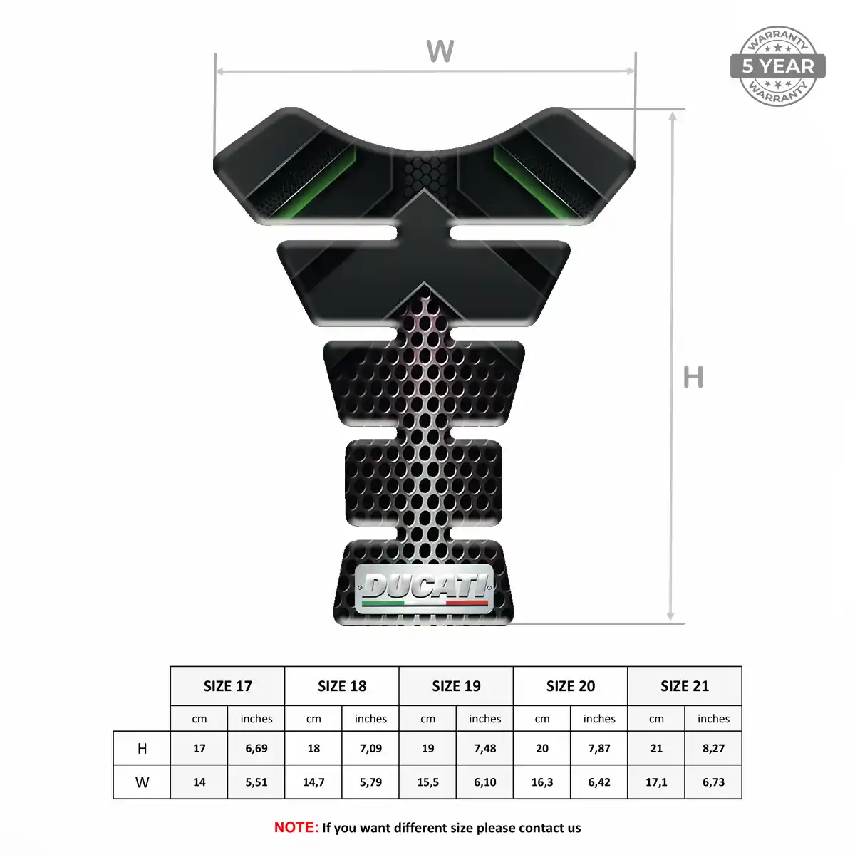 Ducati Tank Protector Guard Superior Craft