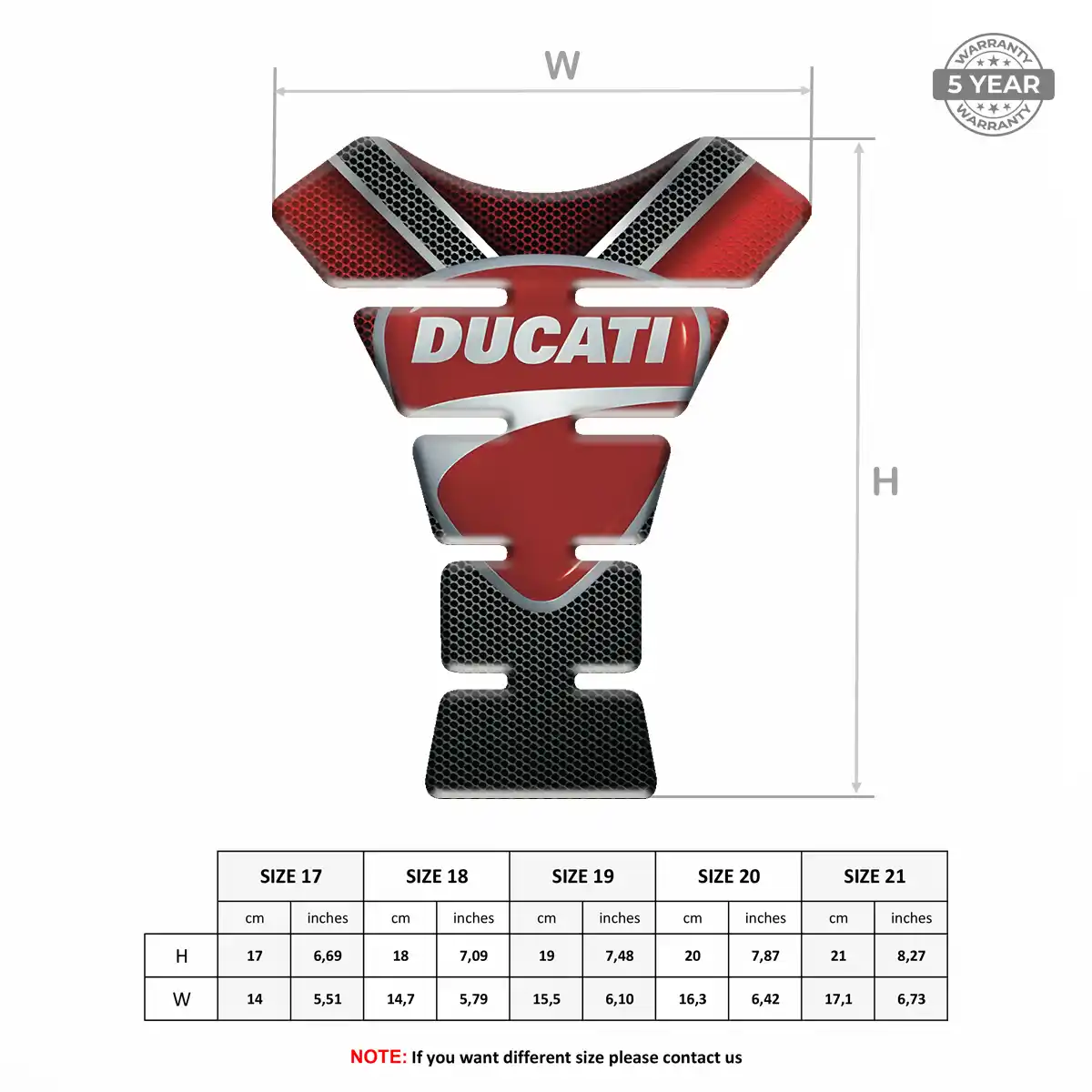 Ducati Tank Protector Guards Motorbike Elite Finish