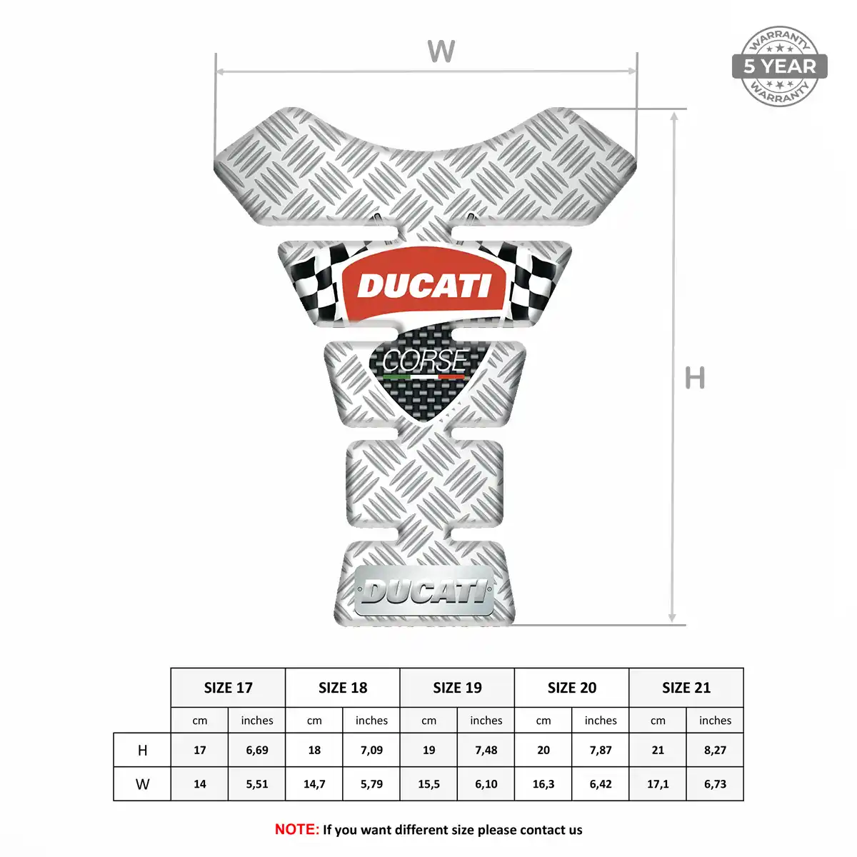 Ducati Tank Protector Guards Motorbike Signature Grade