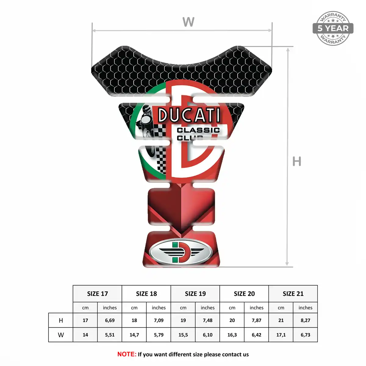 Ducati Tank Protector Guards Motorbike Superior Craft