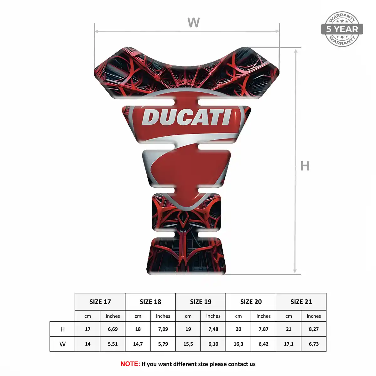 Ducati Tank Protector Guards Prestige Line