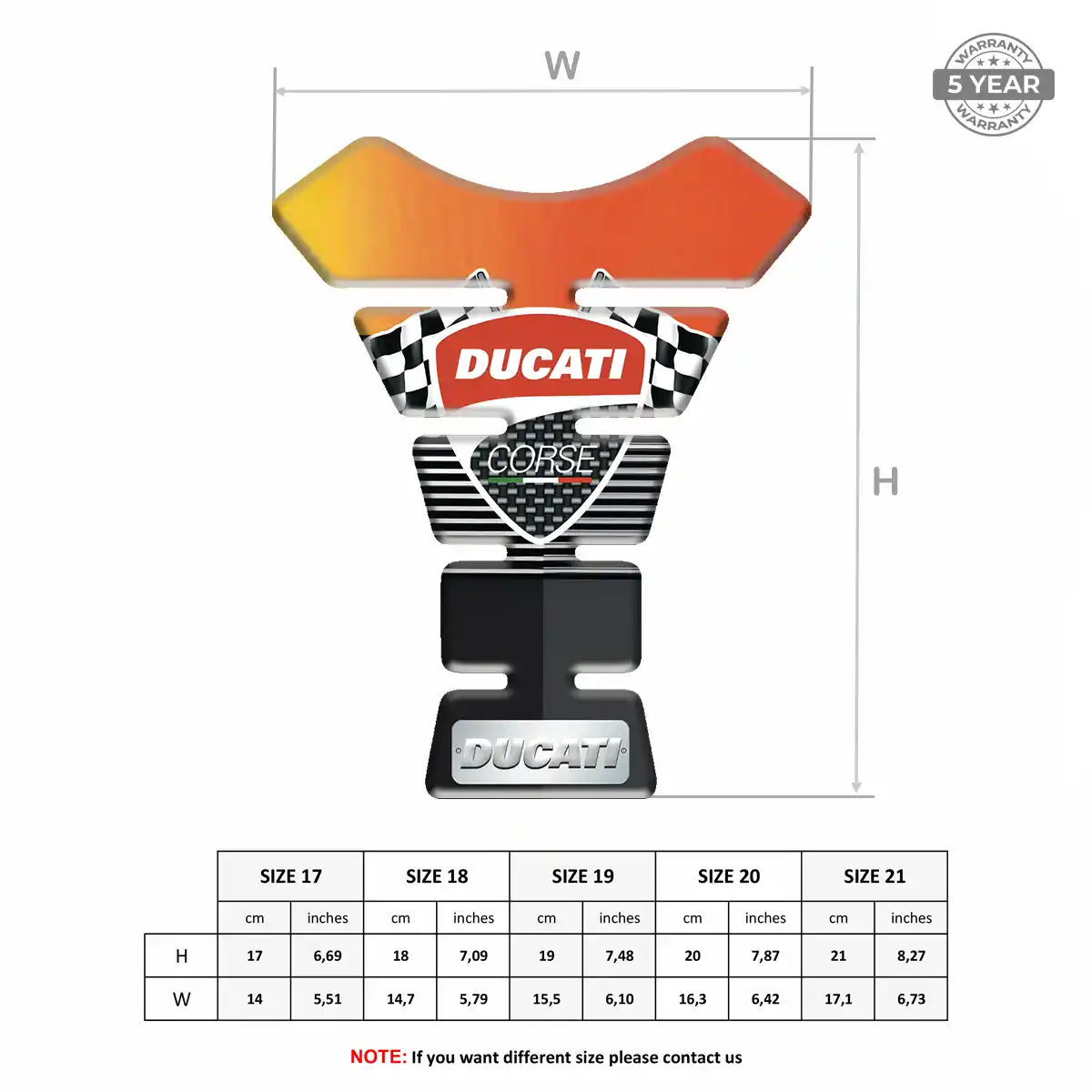 Ducati Tank Protector Guards Sleek Style