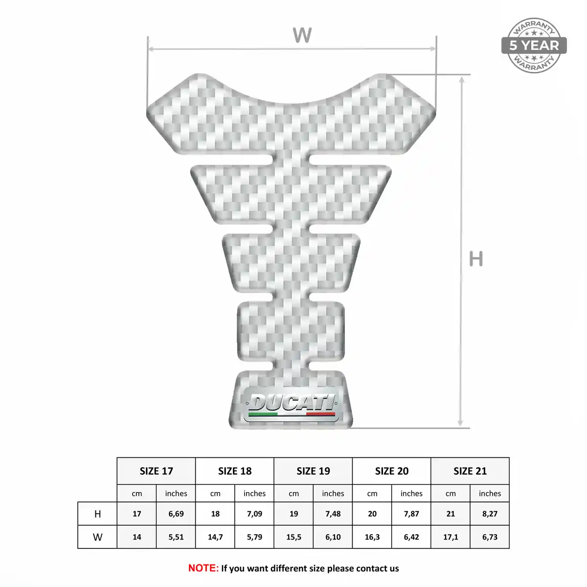 Ducati Tank Protector Motorbike Deluxe Edition