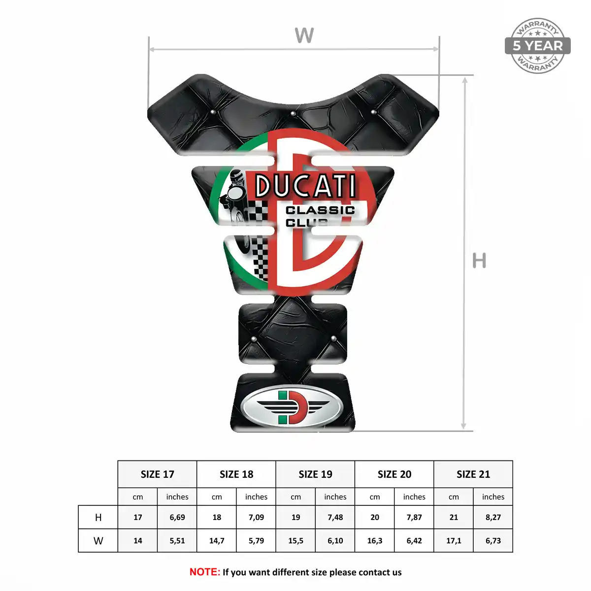 Ducati Tank Protector Motorbike Refined Design