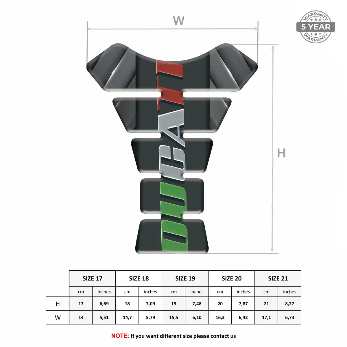 Ducati Tank Protector Motorbike Signature Grade