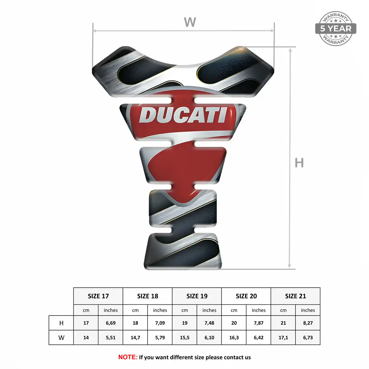 Ducati Tank Protector Motorcycle Elite Finish