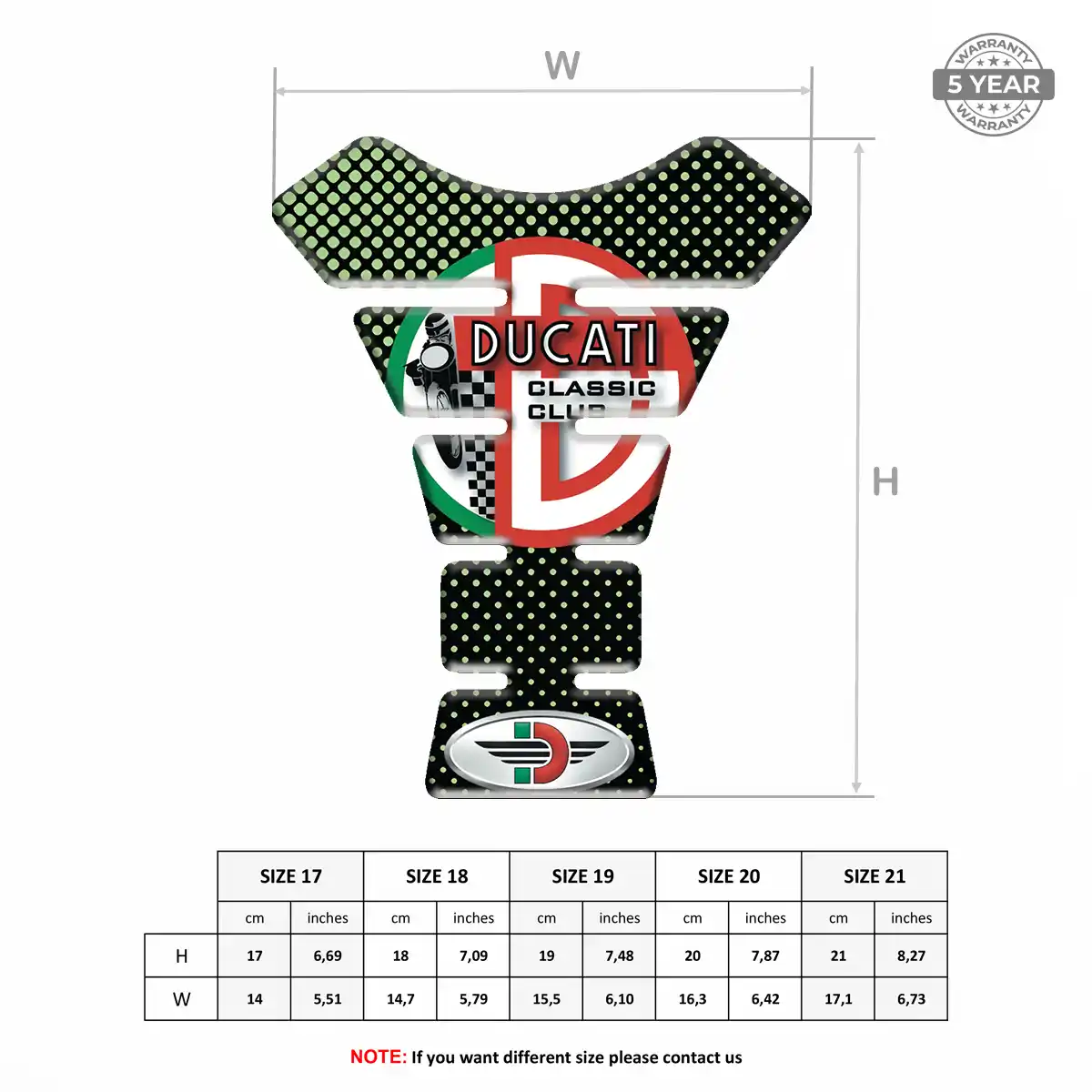 Ducati Tank Protector Motorcycle Prestige Line