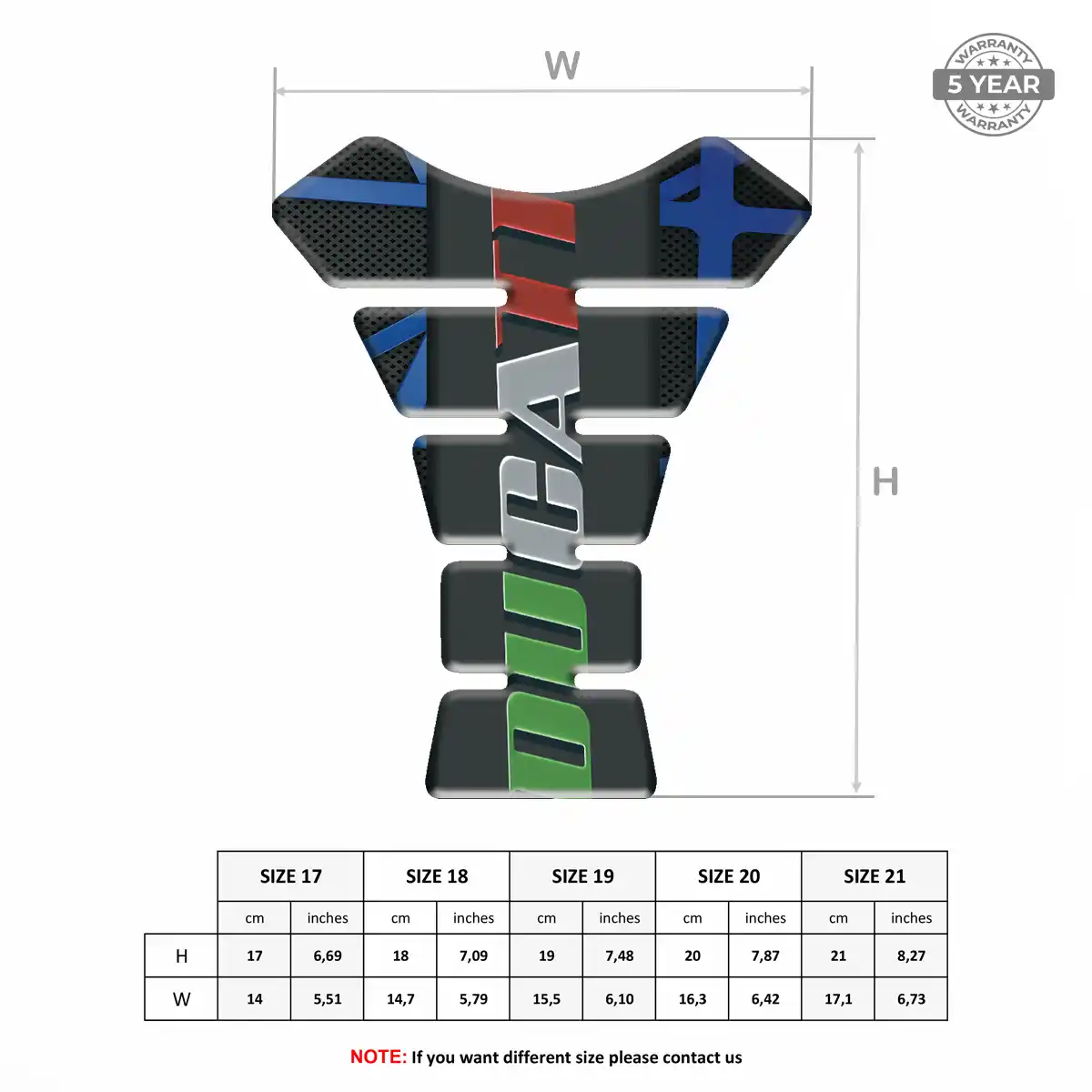 Ducati Tank Protector Pad Motorbike Exclusive Series