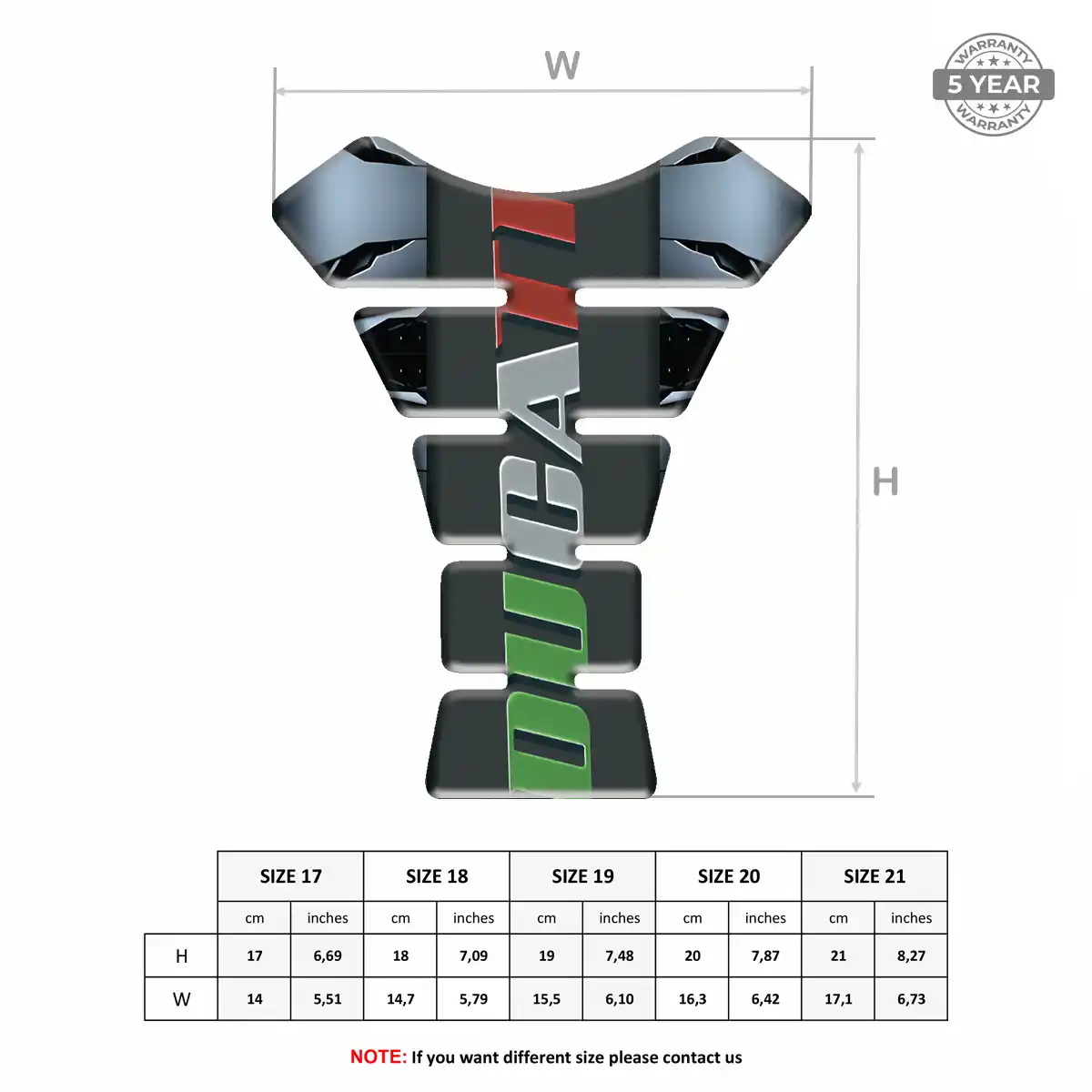 Ducati Tank Protector Pad Motorcycle Noble Edition